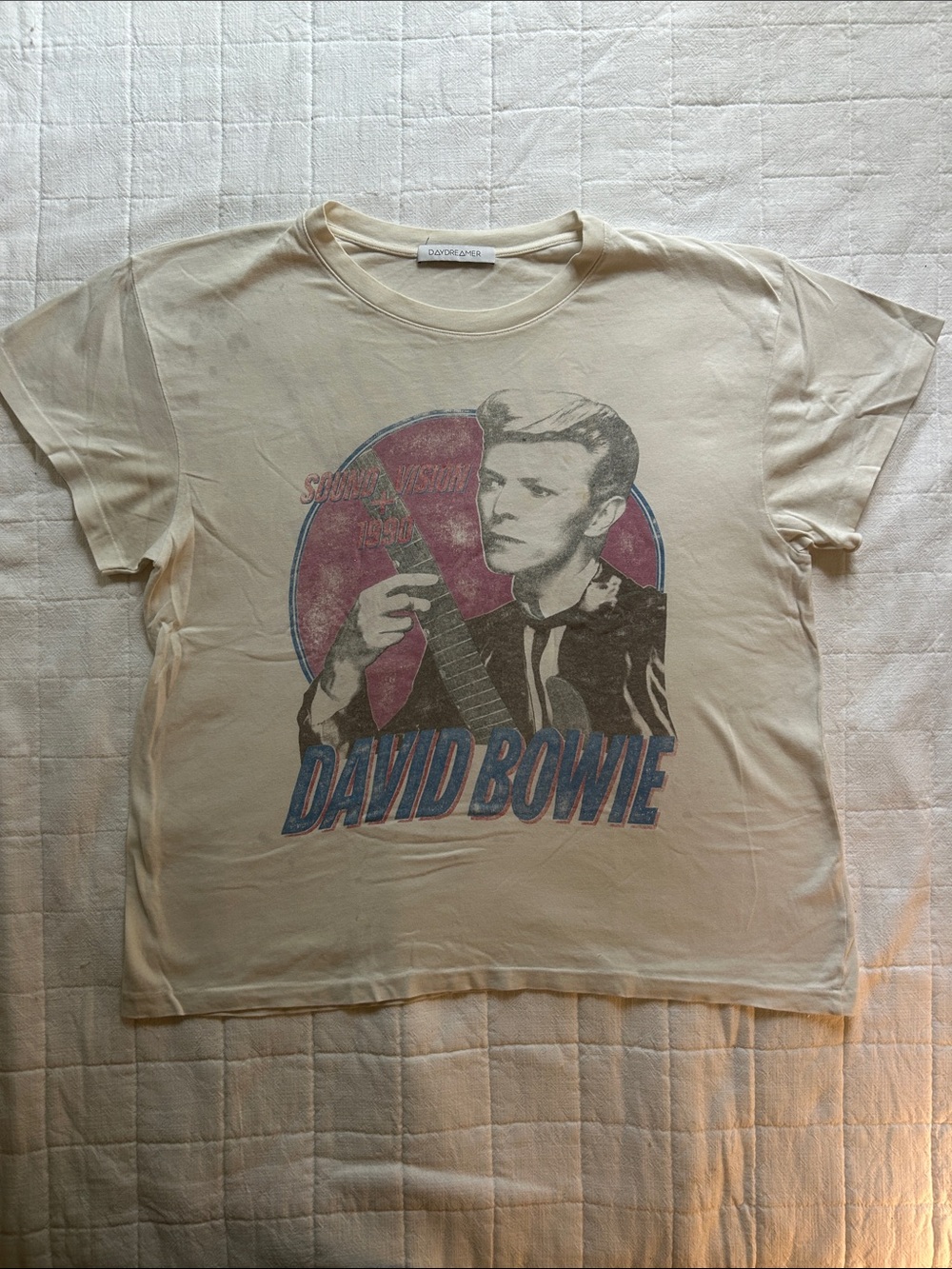 Daydreamer Cream David Bowie Graphic Tee